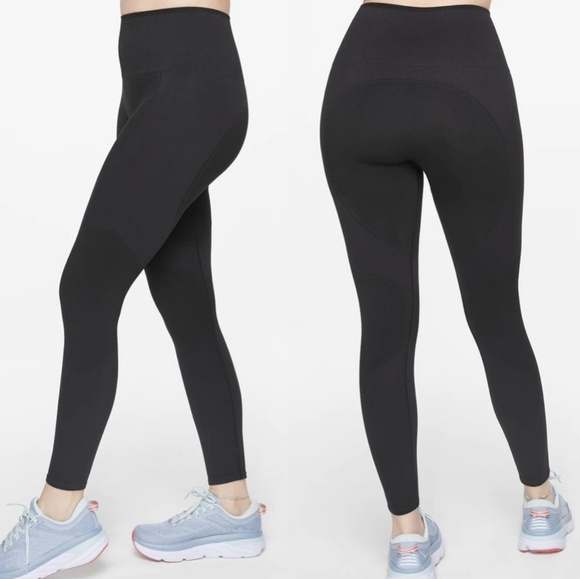 ThirdLove Flex Seamless Compression Legging Ribbed Black Women's Medium - Picture 2 of 10